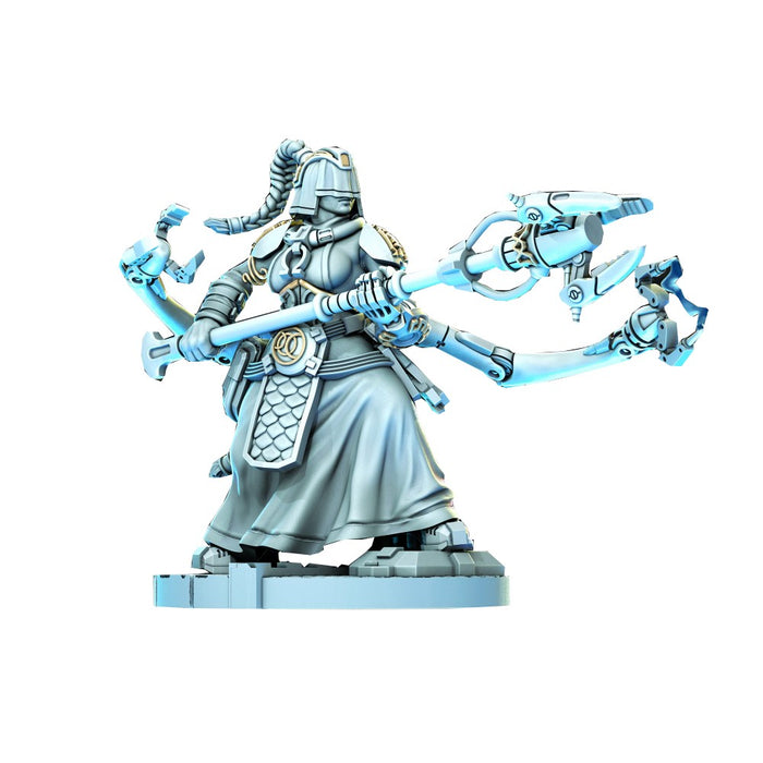 Miniatura Nepictata Elemental Beacon - Norgrem Gempriestess Pose 3 - Red Goblin