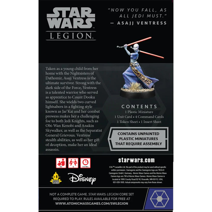 Star Wars Legion - Asajj Ventress Operative Expansion - Red Goblin