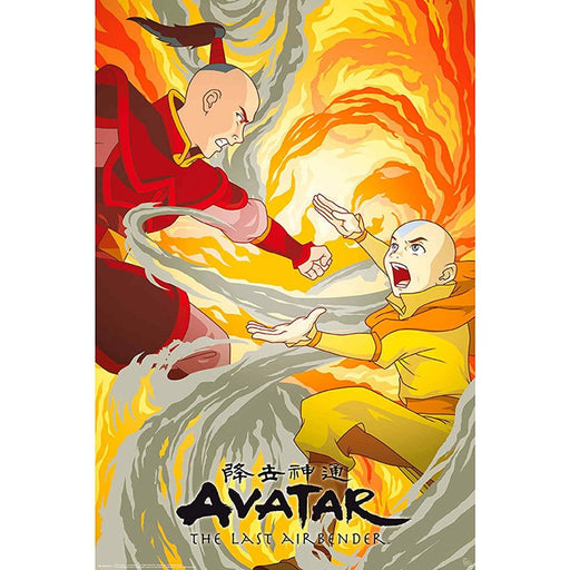 Poster Avatar - Aang vs Zuko (91.5x61) - Red Goblin