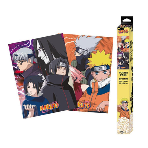 Set 2 Postere Chibi Naruto Shippuden - Konoha Ninjas & Deserters (52x38) - Red Goblin