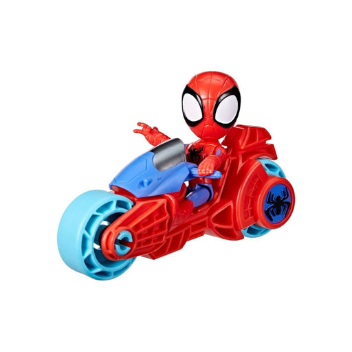 Set Motocicleta si Figurina Articulata Spidey Prietenii Extraordinari Spidey 10cm - Red Goblin