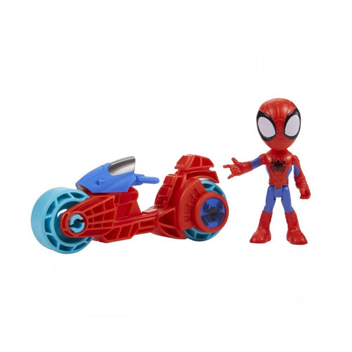 Set Motocicleta si Figurina Articulata Spidey Prietenii Extraordinari Spidey 10cm - Red Goblin