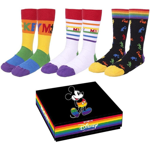 Set Sosete Disney 3-Pack Mickey Pride Collection 40-46 - Red Goblin