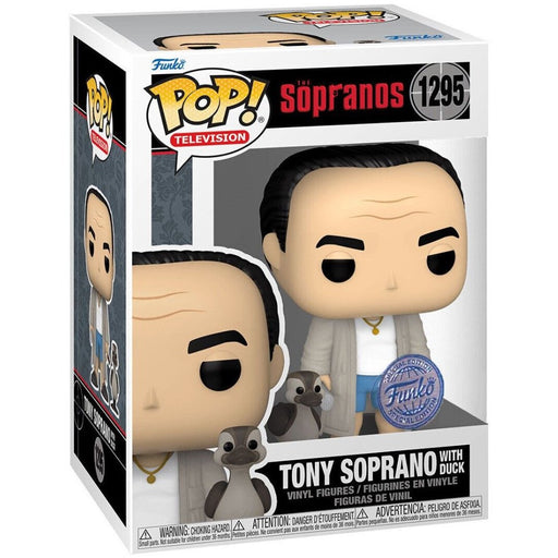 Figurina Funko POP&Buddy The Sopranos - Tony in Robe with Duck - Red Goblin