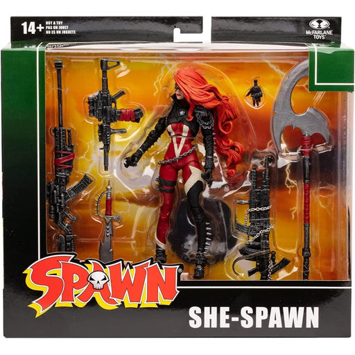 Figurina Articulata Spawn Deluxe She Spawn - Red Goblin