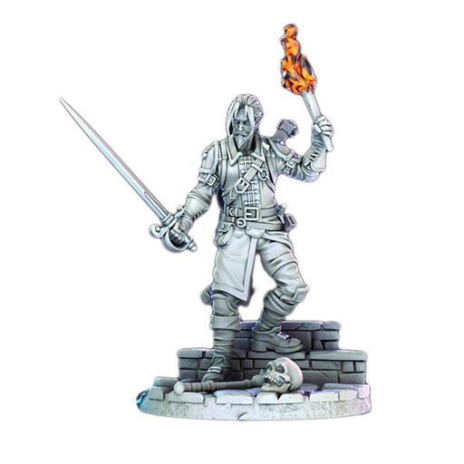 Miniatura Nepictata Elemental Beacon - Eliott, Tomb Explorer - Red Goblin