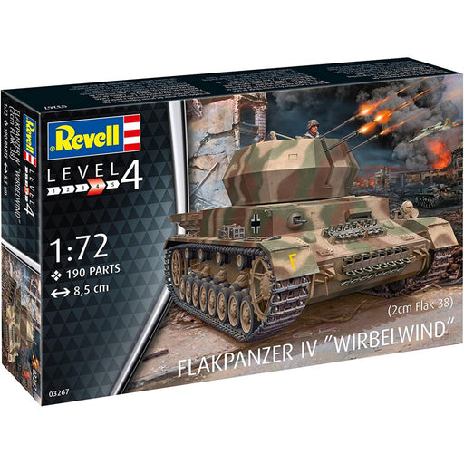 Figurina Kit de Asamblare Revell Flakpanzer IV Wirbelwind (2 cm Flak 38) - Red Goblin