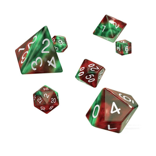 Set Zaruri Oakie Doakie Dice RPG Set Gemidice (7) - Red Goblin