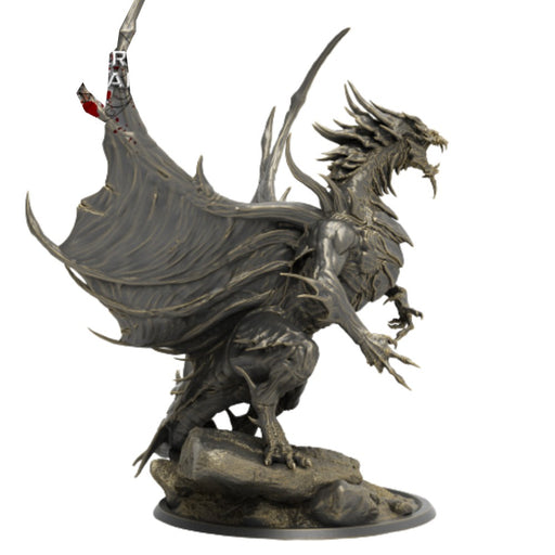 Miniatura Nepictata Vhallarhion - Adult Blood Dragon (eye level 90 mm) - Red Goblin