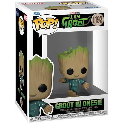 Figurina Funko POP Marvel IAG - Groot PJs (dancing) - Red Goblin