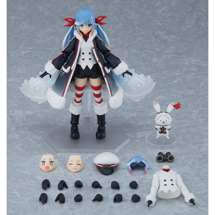 Figurina Articulata Character Vocal Series 01 - Hatsune Miku Figma Snow Miku Grand Voyage Ver 13 cm - Red Goblin