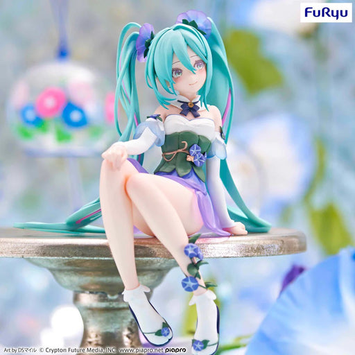 Figurina Hatsune Miku Noodle Stopper PVC Miku Flower Fairy Morning Glory 14 cm - Red Goblin