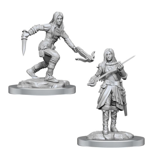 Miniaturi Nepictate D&D Nolzur's - Half-Elf Rogue Female - Red Goblin