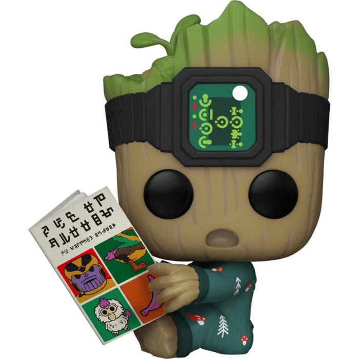 Figurina Funko POP Marvel IAG - Groot PJs with Book - Red Goblin