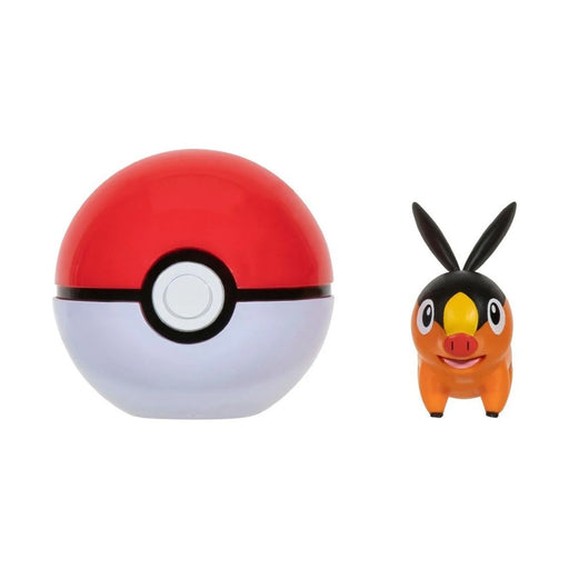 Figurina Pokemon - Clip N Go Tepig & Poke Ball - Red Goblin