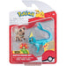 Set 3 Mini Figurine Articulate Pokemon - Rockruff, Bellossom, Vaporeon - Red Goblin