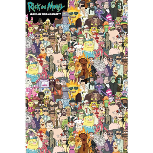 Poster Maxi Rick and Morty - 91.5x61 - Where's Rick - Red Goblin