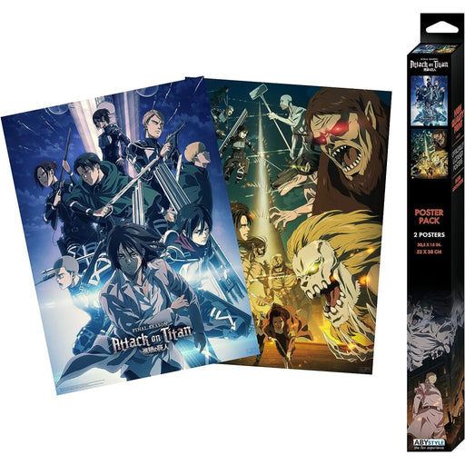 Set 2 Postere Chibi Attack on Titan - 52x38 - Set 2 - Red Goblin