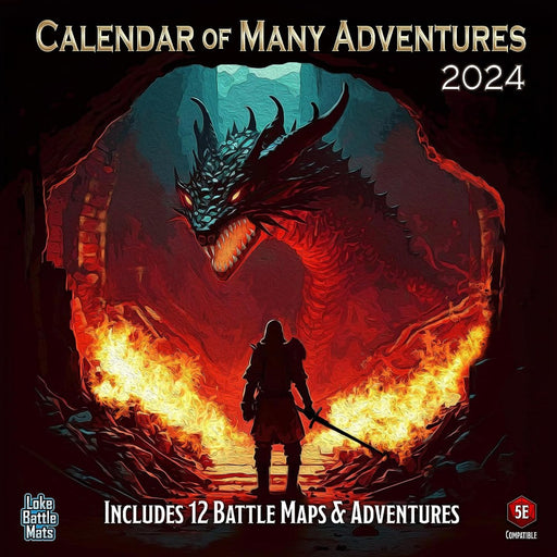 Calendar de Perete 2024 Calendar of Many Adventures - Red Goblin