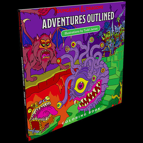 D&D Adventures - Outlined Coloring Book - Red Goblin