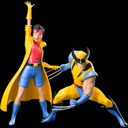 Figurina: Marvel Universe X-Men 92 Wolverine & Jubilee 2pk Artfx - Red Goblin