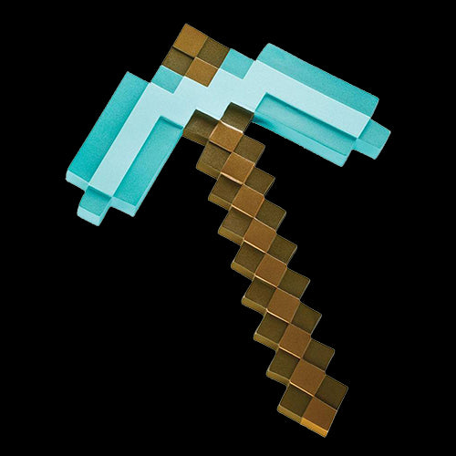 Figurină: Minecraft Plastic Replica Diamond Pickaxe - Red Goblin