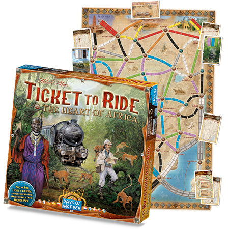 Ticket to Ride Map Collection: Volume 3 – The Heart of Africa - Red Goblin