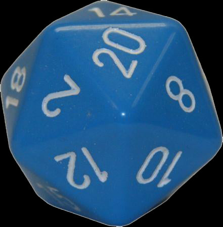 Zar d20 opac (mare) - Red Goblin