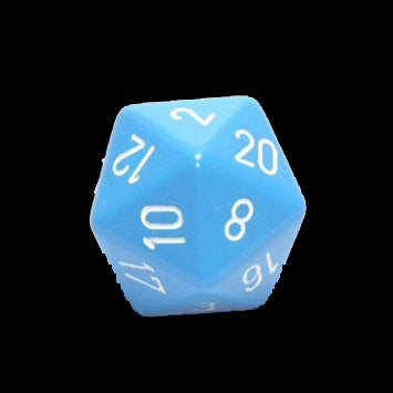 Zar d20 opac (mare) - Red Goblin