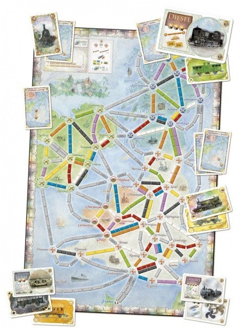 Ticket to Ride Map Collection: Volume 5 – United Kingdom & Pennsylvania - Red Goblin