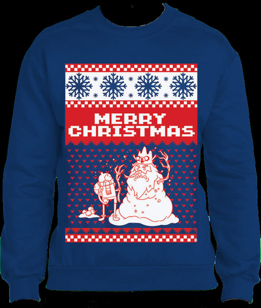 Adventure Time - Merry Christmas Sweatshirt - Red Goblin