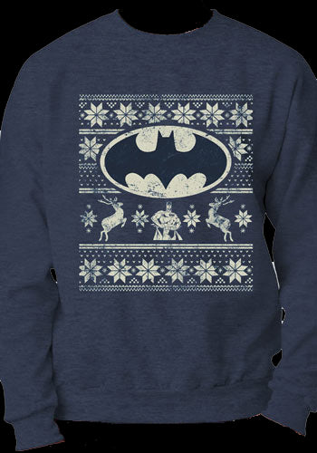 Batman - Fair Isle Logo Sweatshirt - Red Goblin