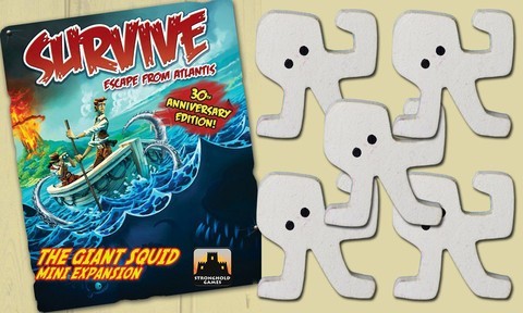 Survive: Escape from Atlantis! The Giant Squid Mini Expansion - Red Goblin