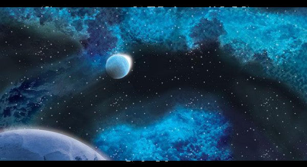 Frozen Star System Space Play Mat (dublu) - Red Goblin