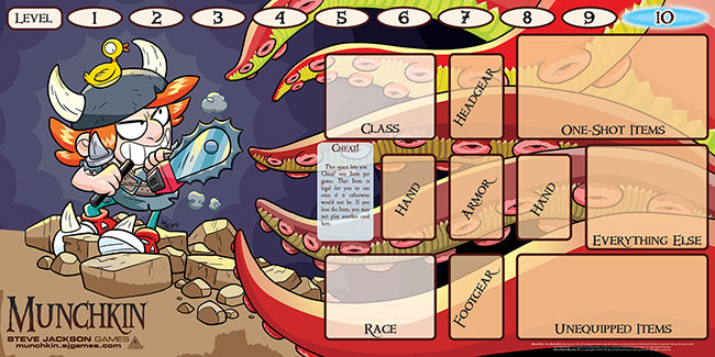 Munchkin Play Mat: Spyke Gets Suckered - Red Goblin