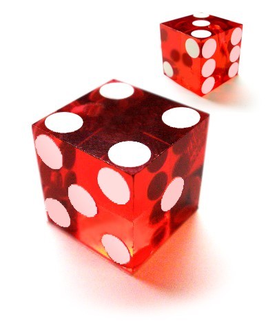 Cancelled Casino Dice - Red Goblin