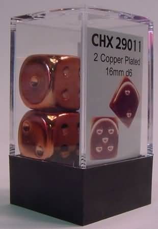 Copper Metallic D6 Dice - Red Goblin