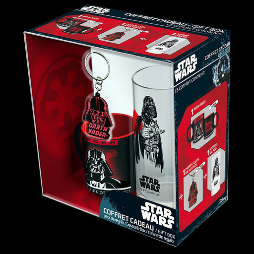 Set cadou cană/pahar/breloc Star Wars Darth Vader - Red Goblin