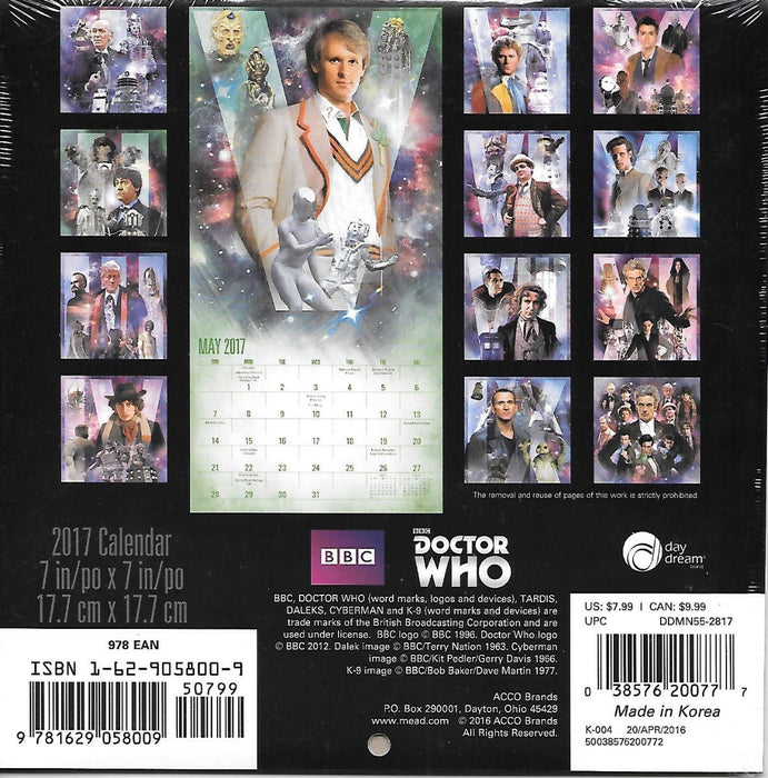 Doctor Who: Calendar 2017 - Red Goblin