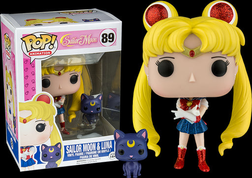 Funko Pop: Sailor Moon - Sailor Moon & Luna Glitter Variant - Red Goblin