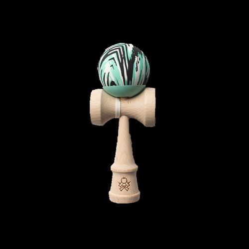 Kendama Sweets Rubber Grain Black/Seafoam/White - Red Goblin