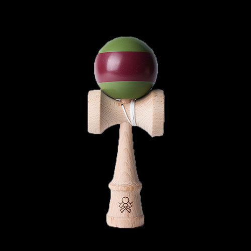 Kendama Sweets Atack Stripe Maroon Olive - Red Goblin