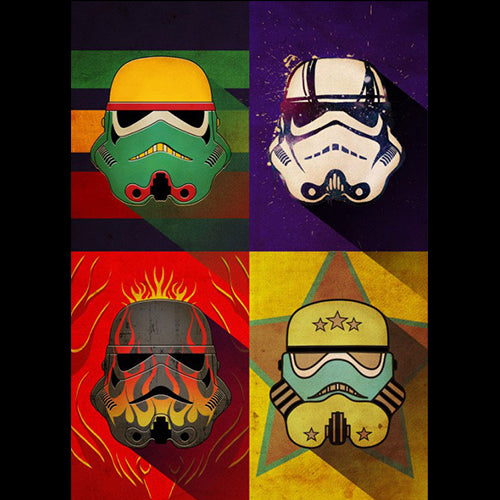 Star Wars: Metal Poster Pop Art Troopers Flame Squad - Red Goblin