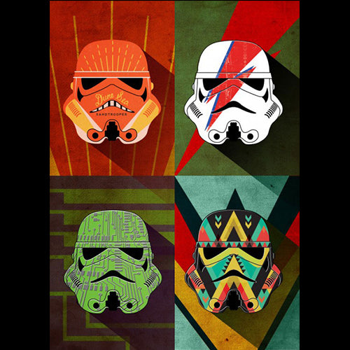 Star Wars: Metal Poster Pop Art Troopers Thunder Squad - Red Goblin