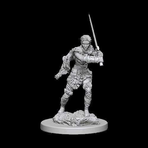 D&D Unpainted Miniatures: Human Female Barbarian - Red Goblin