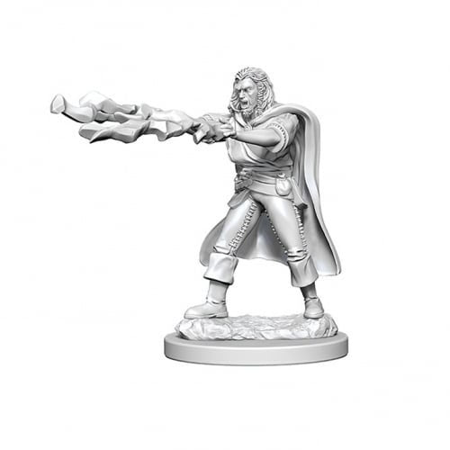 D&D Unpainted Miniatures: Human Male Sorcerer - Red Goblin