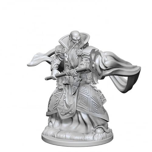 D&D Unpainted Miniatures: Human Male Wizard - Red Goblin