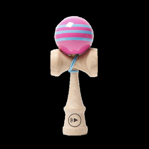 Kendama Play Pro II K Triple Stripe Pink Lagoon - Red Goblin