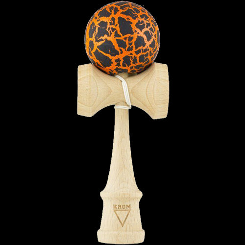 Kendama Krom Crack Black Orange - Red Goblin