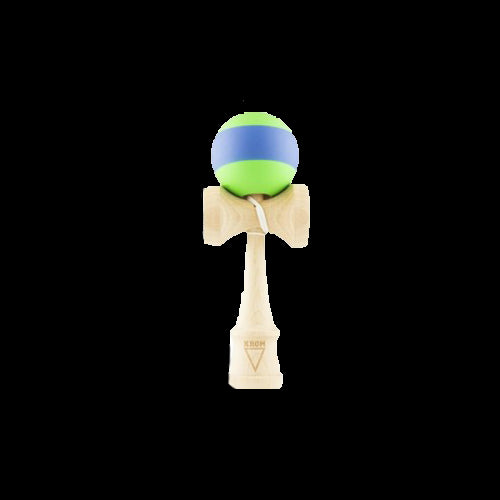 Kendama Krom Rubber Stripe Green With Blue - Red Goblin